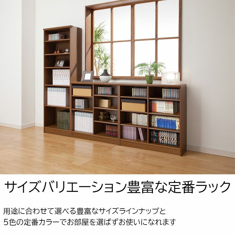 オープンラック 幅約30cm 高さ約90cm カラーラック