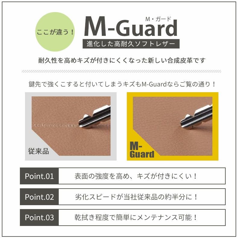 3人掛け ソファ｜バロン ハイバック 傷に強い