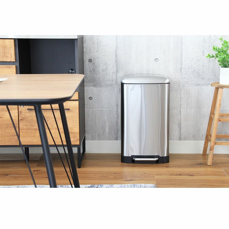 30L ゴミ箱 ステンレス ダストボックス ペダル付き ふた付き キッチン