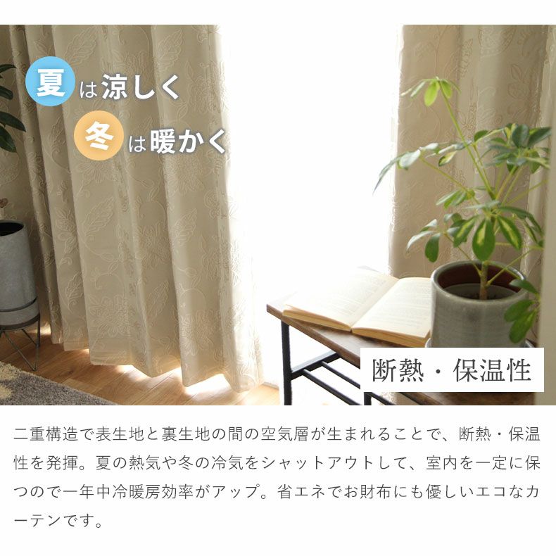 2枚入り 遮光 遮熱 2枚入り 既製カーテン モデラート裏地付き | マナベ