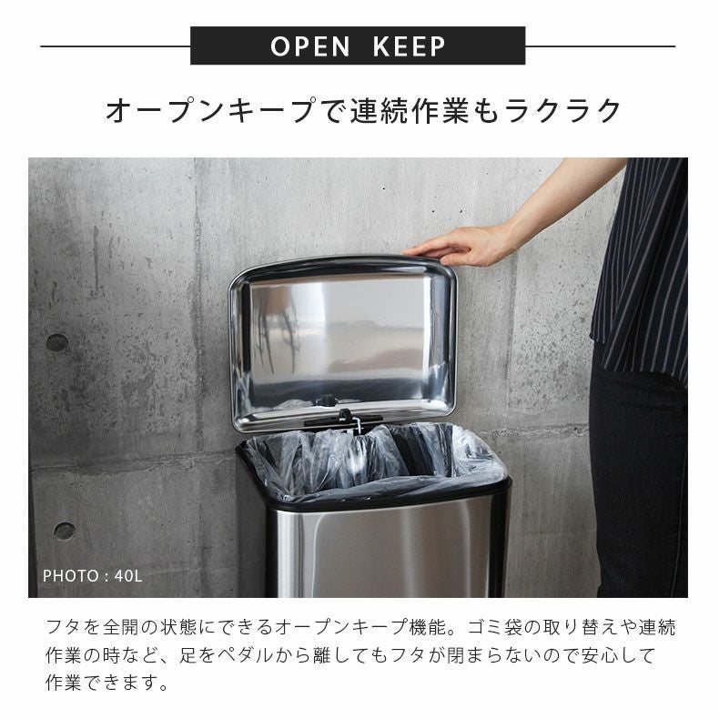 [2個セット]ゴミ箱　12リットル　ステンレス　ペダル付き　ふた付き 12L ゴミ箱 ステンレス ダストボックス ペダル付き ふた付き キッチン