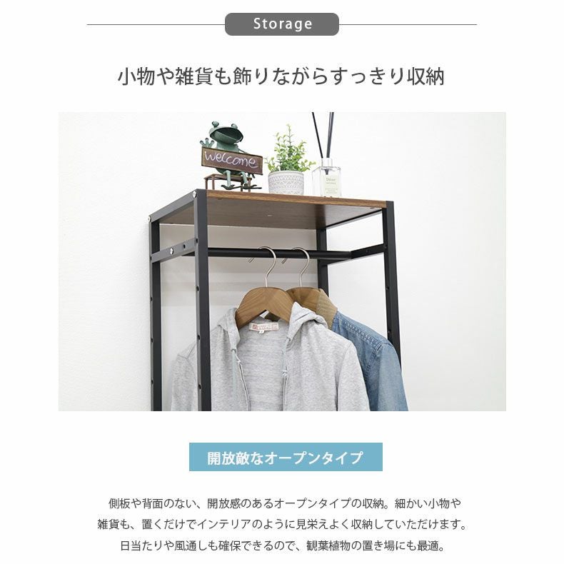 幅44cm ハンガーラック クローゼット 収納 奥行30 省スペース アドオン