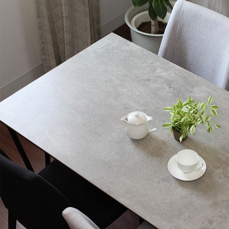 4人用 幅135cm セラミック ダイニングテーブル 石目調 ニュートン