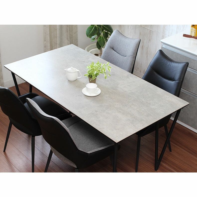 4人用 幅150cm セラミック ダイニングテーブル 石目調 ニュートン