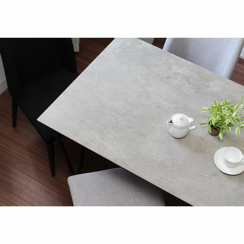 4人用 幅150cm セラミック ダイニングテーブル 石目調 ニュートン