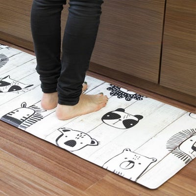 45x120cm PVCキッチンマット アニマルのサムネイル