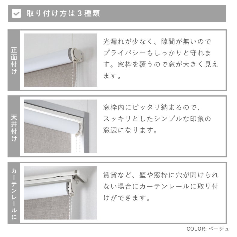 1級遮光ロールスクリーン シェイディ