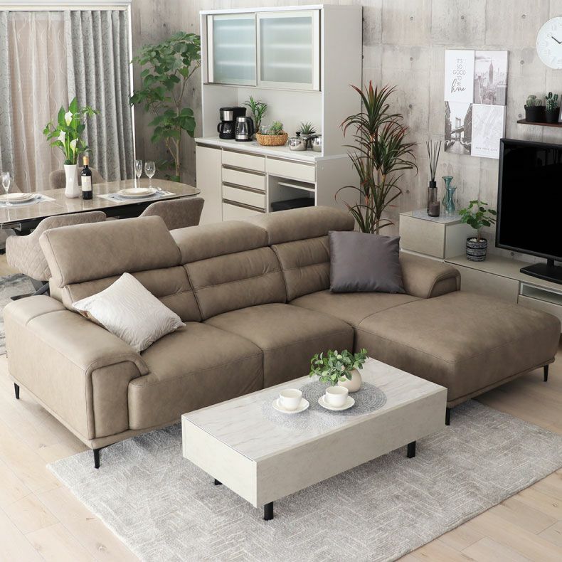 3人掛け カウチソファ ファブリック プルミエ