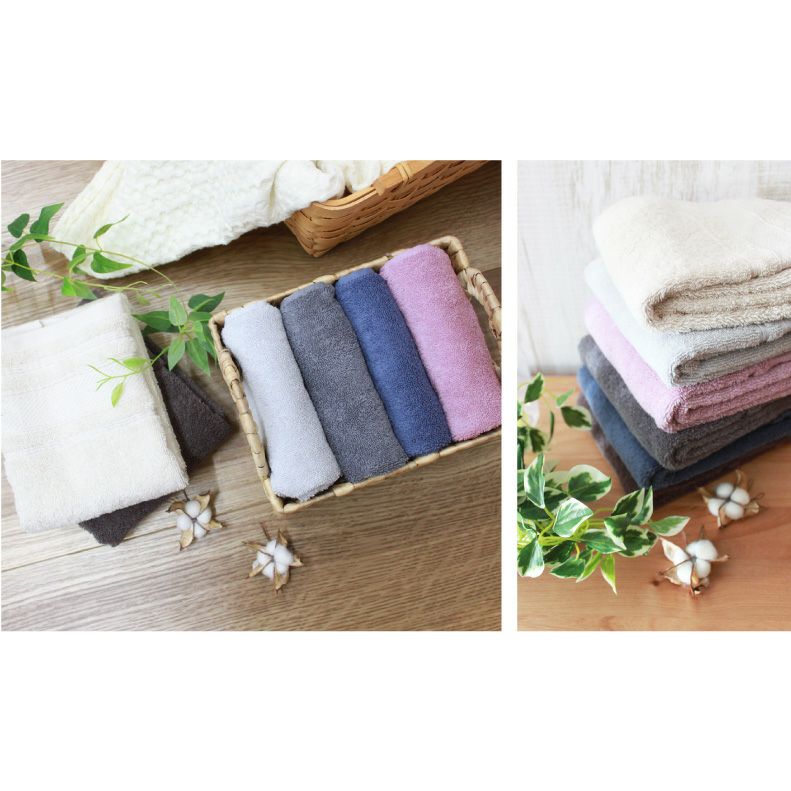 34x80フェイスタオル6枚セット マナカラー2