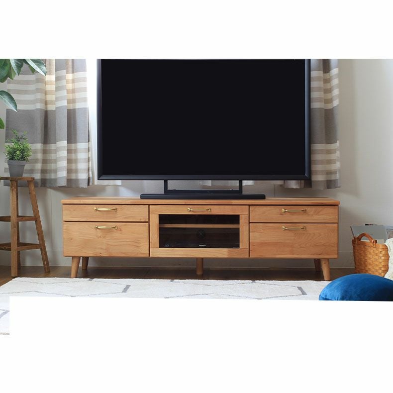 幅150cm テレビボード ロータイプ ローボード おしゃれ 52V型対応 完成