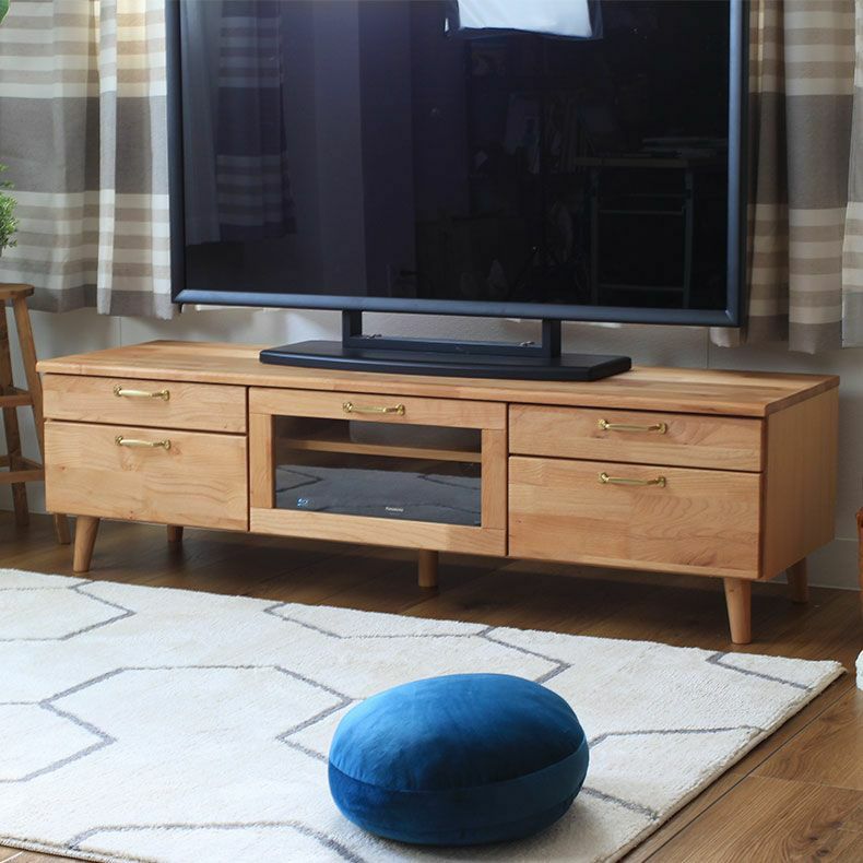 幅150cm テレビボード ロータイプ ローボード おしゃれ 52V型対応 完成