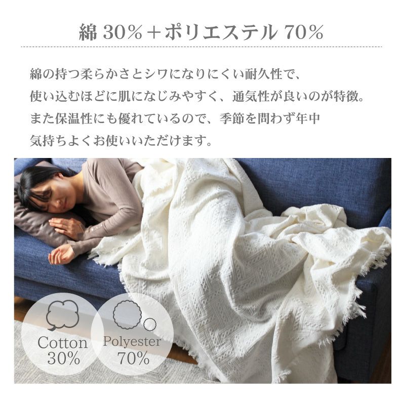マルチカバー コットンフリンジ