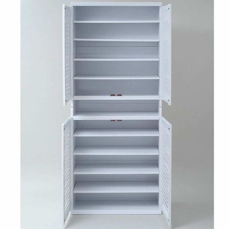 下駄箱・シューズラック | 【通販限定】2個セット 幅75cm ルーバーシューズボックス