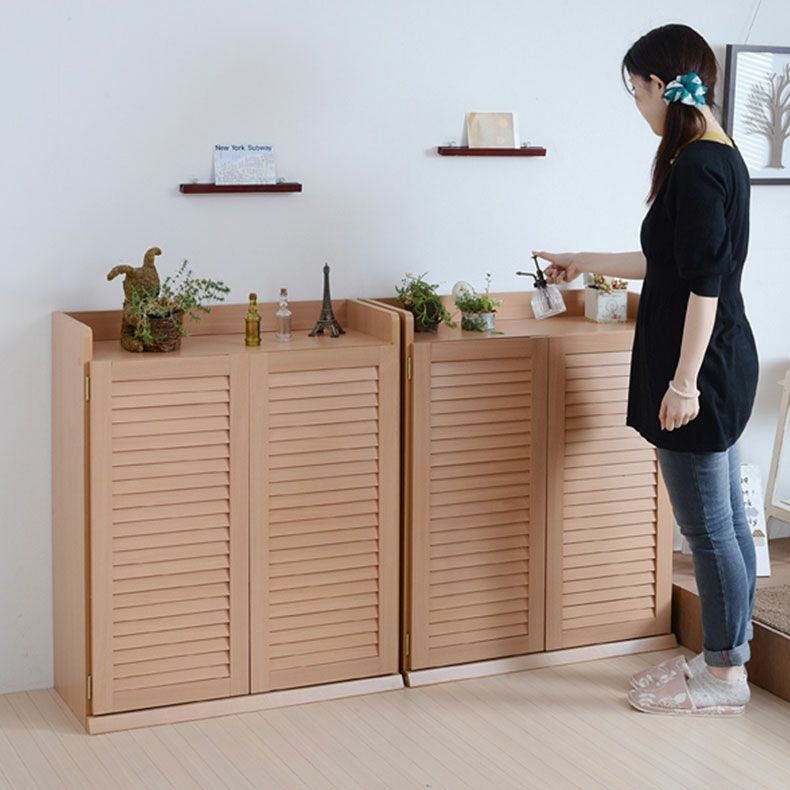 下駄箱・シューズラック | 【通販限定】2個セット 幅75cm ルーバーシューズボックス