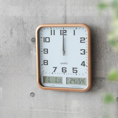 温湿・カレンダー付電掛け時計 パーカーのサムネイル
