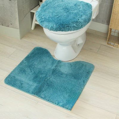 60×55トイレマット＆洗浄型フタカバー 2点セット サラのサムネイル
