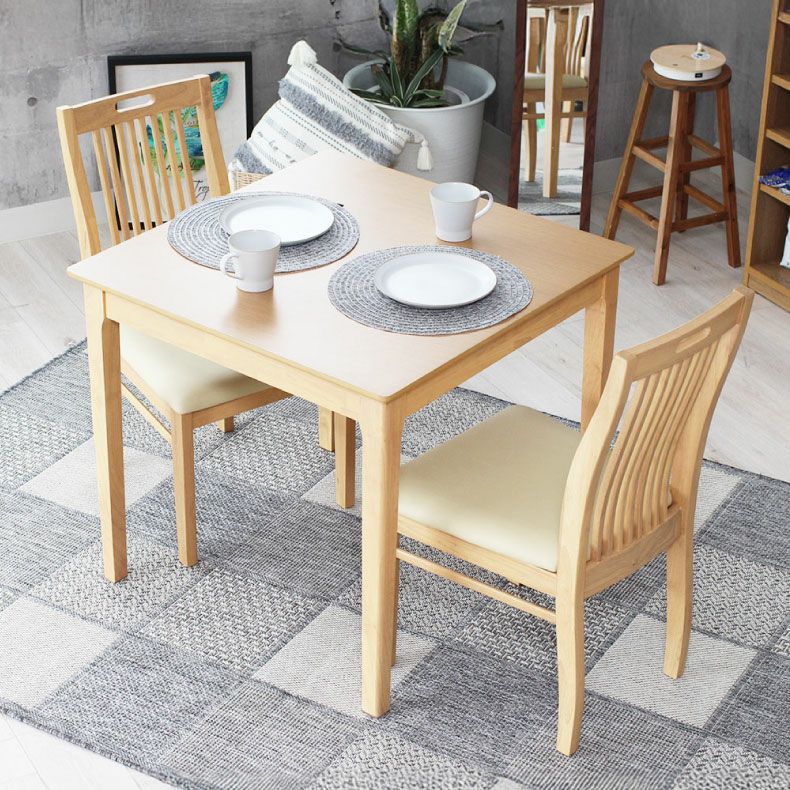 2人用 幅80cm ダイニングテーブルセット 3点 北欧 ナチュラル シンプル