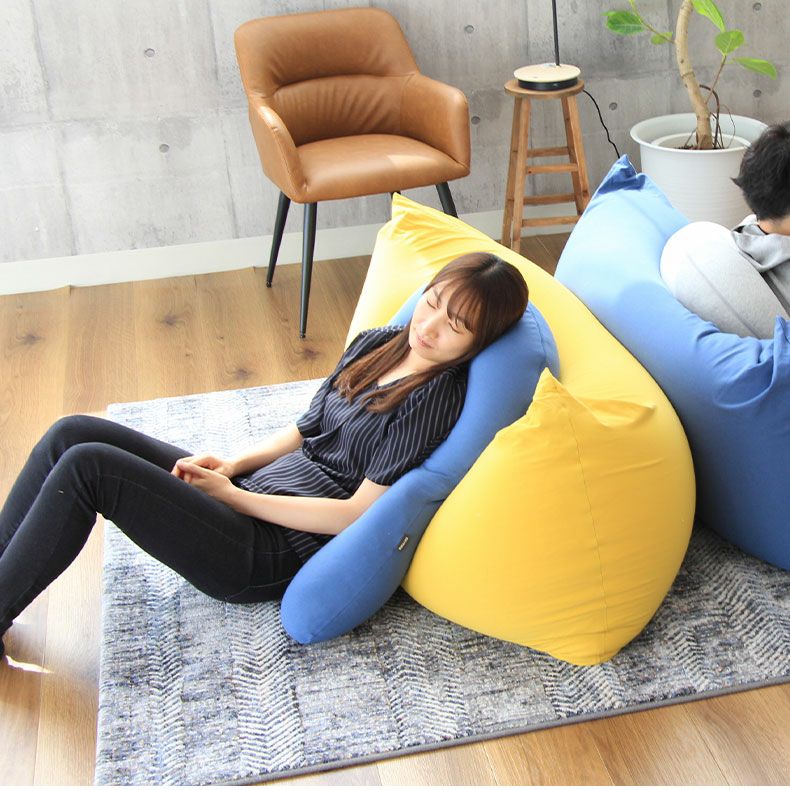 U字サポートビーズクッション ネージュ