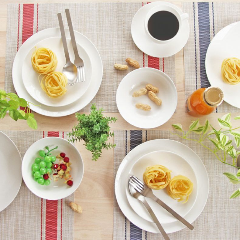 PVCランチョンマット 4枚セット ライン