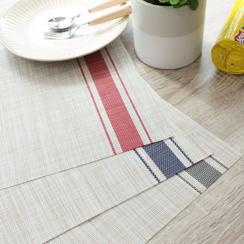 PVCランチョンマット 4枚セット ライン