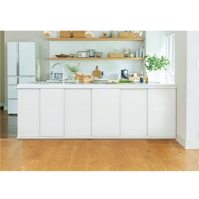 幅75cm カウンター下収納 引き戸 ピタシエ