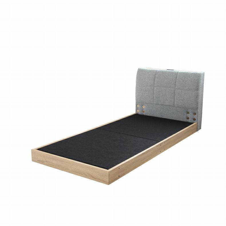 幅141cm ダブル ベッドフレーム ローベッド 布床板 ファブリック