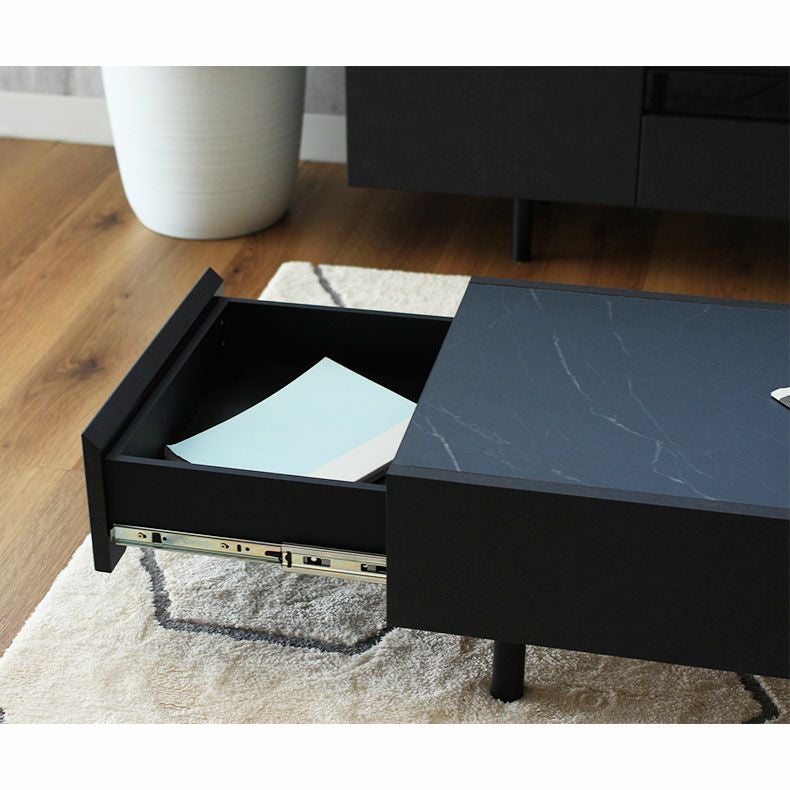 幅105cm 石目調 センターテーブル リビングテーブル バレッタ