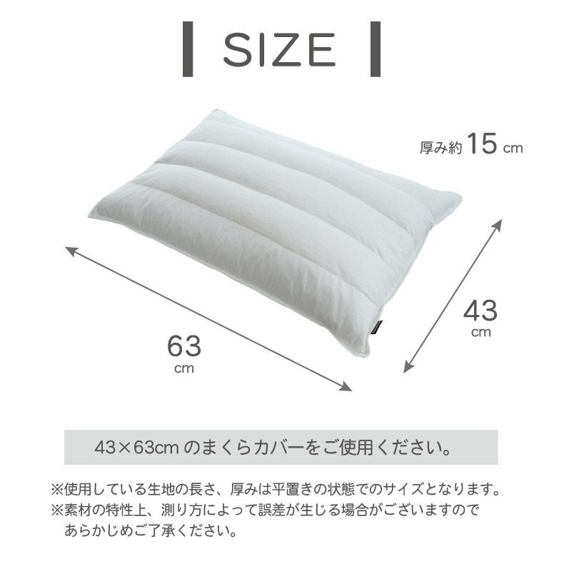 43x63 パイプ＆フェザーピロー