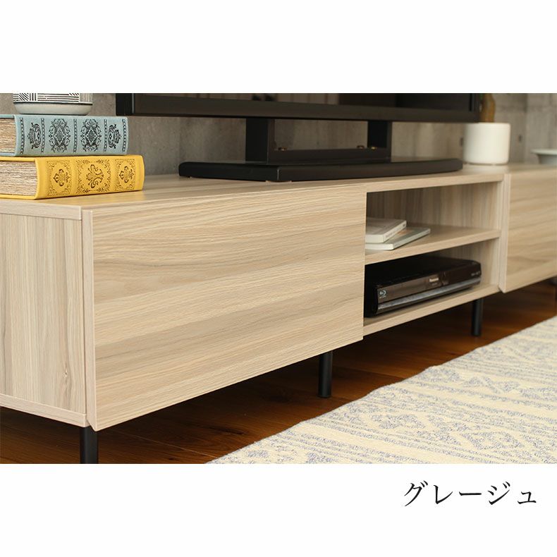 幅180cm テレビボード ローボード スチール脚 おしゃれ ベガ