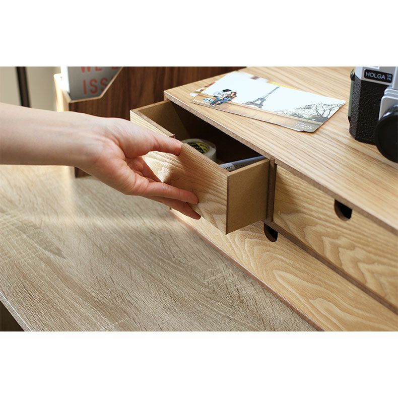 木製収納ケース 2段 引き出し式 収納ボックス