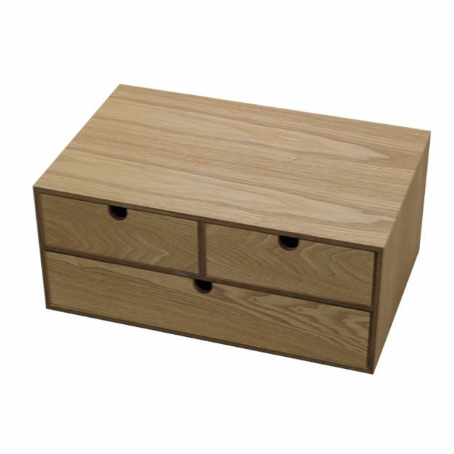 木製収納ケース 2段 引き出し式 収納ボックス