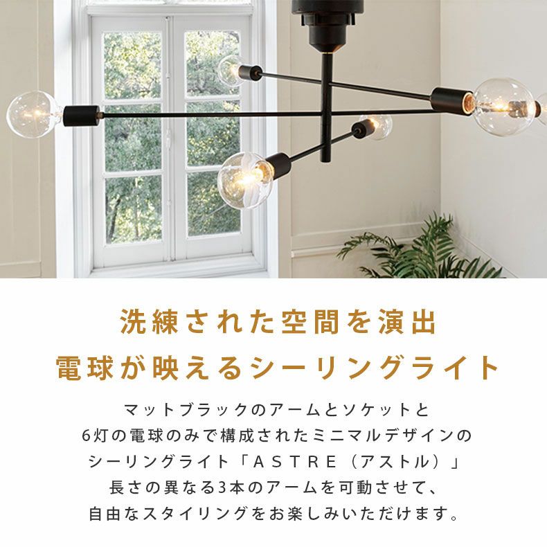 6灯シーリングライト アストルLT-2679