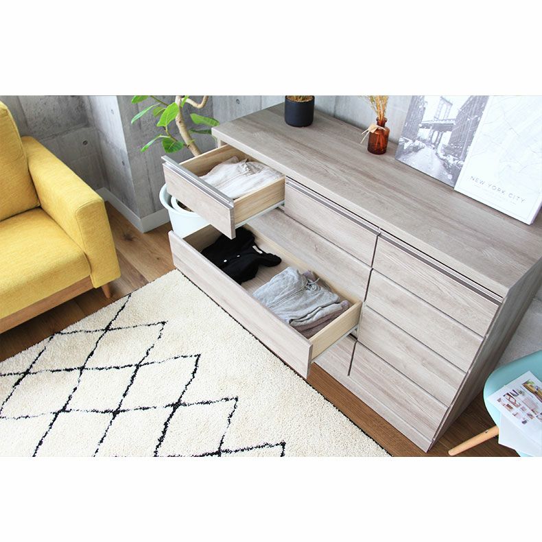 幅120cm ローチェスト パンドラ4段