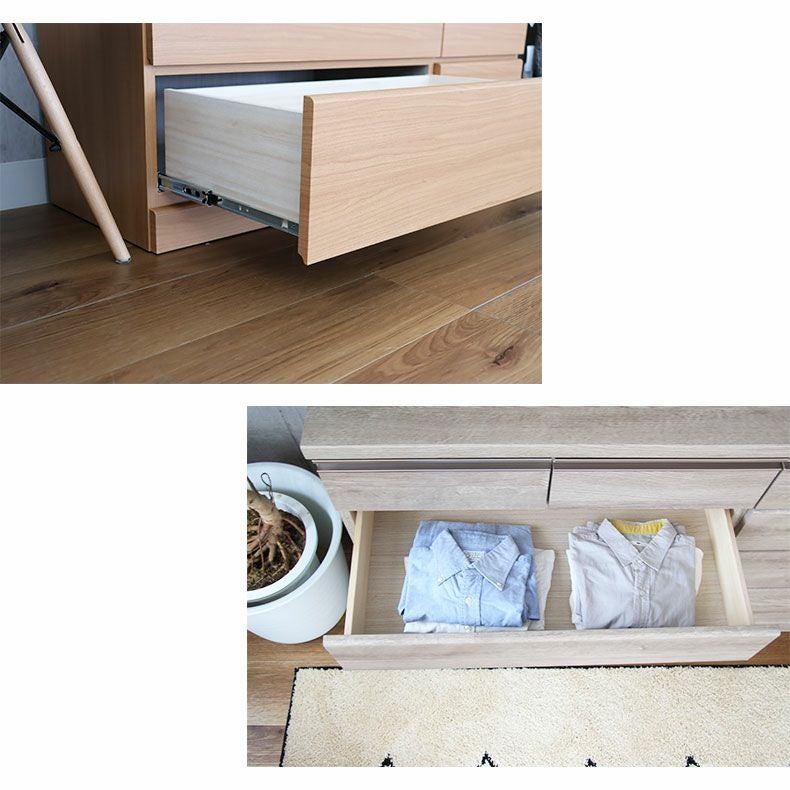 幅120cm ローチェスト パンドラ4段