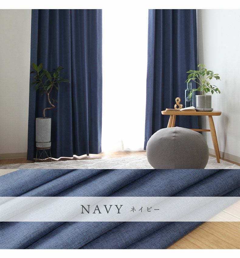 2枚入り 遮光 遮熱 2枚入り 既製カーテン サザナミ