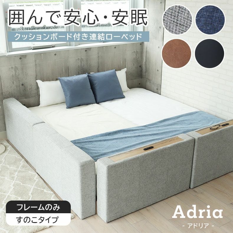 Sx2 すのこ床板＆サイド有＆ローヘッド（コンセント有） アドリア