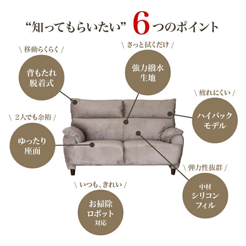 【お買い求めやすく‼️】布地の二人掛けソファ 2人掛けソファ 布張りタイプ (PD02-2 DBR) | ニトリネット【公式