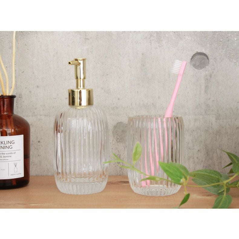 ディスペンサー＆タンブラー 2点セット ヴェール