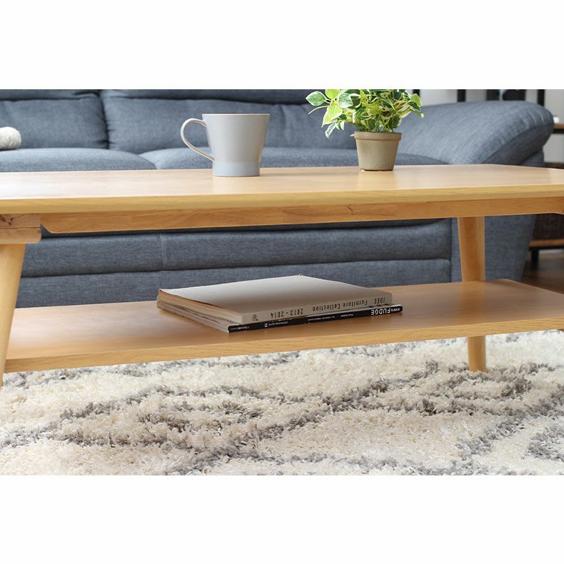 幅120cm センターテーブル リビングテーブル 木製 収納スペース付き