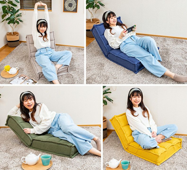 1人掛け 【通販限定】スプリング座面の繋がるコンパクトソファ ハーブス