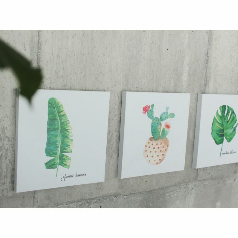 【手描き】オリジナルアート 絵画 キャンパス 3点セット ミニキャンバスアート 3点セット