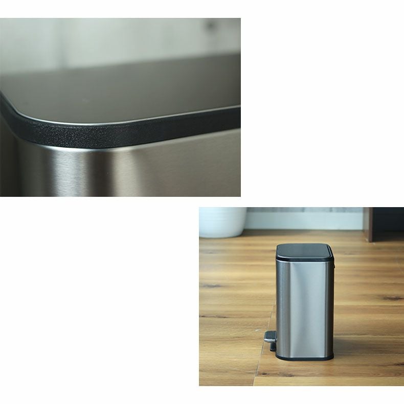 20L ゴミ箱 ステンレス ダストボックス ペダル付き ふた付き キッチン