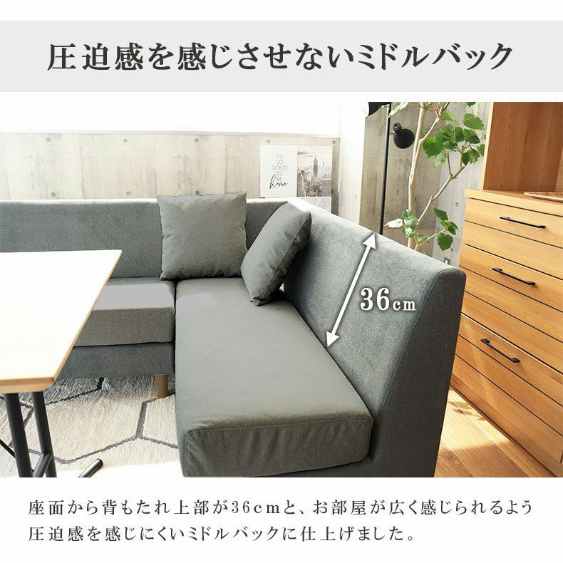 カウチ ソファ 撥水 ペット 引っかきに強い LD ダイニング ベンチ エイダ