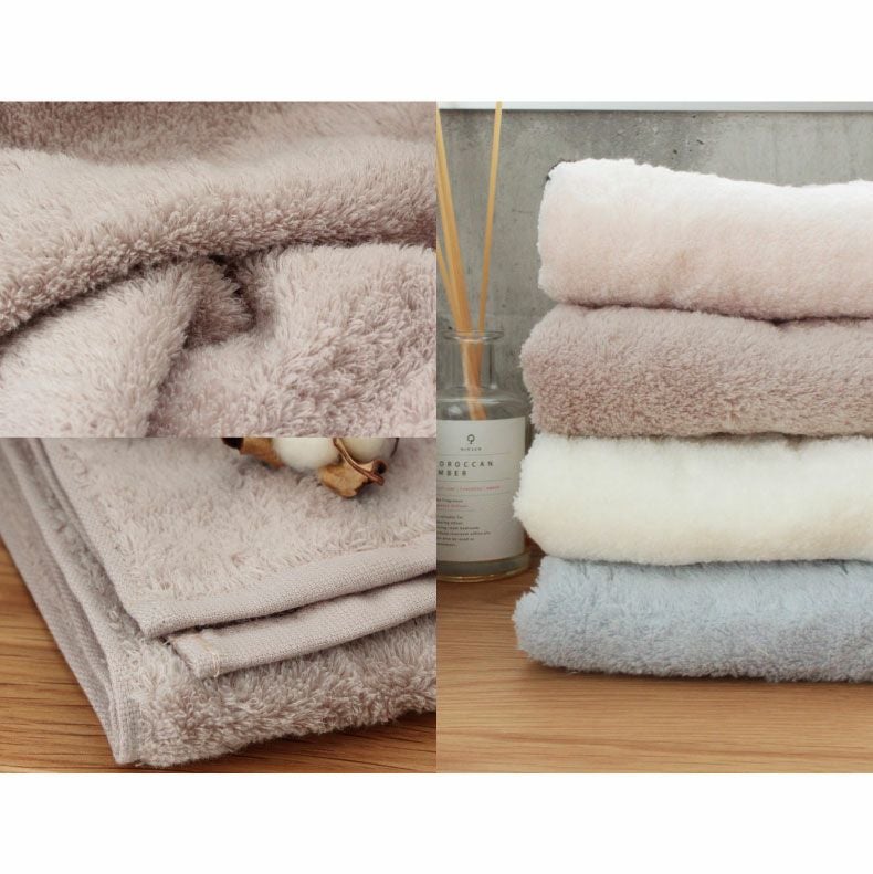 34x120 無撚糸スリムバスタオル ソルベ5枚セット