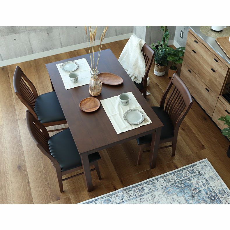 4人用 幅135cm ダイニングテーブル 5点セット フィガロ