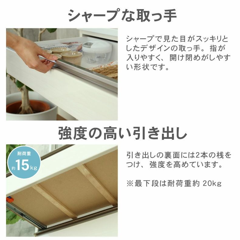 幅160cm キッチンカウンター ステンレス天板 下台40開戸 60四段引出 60