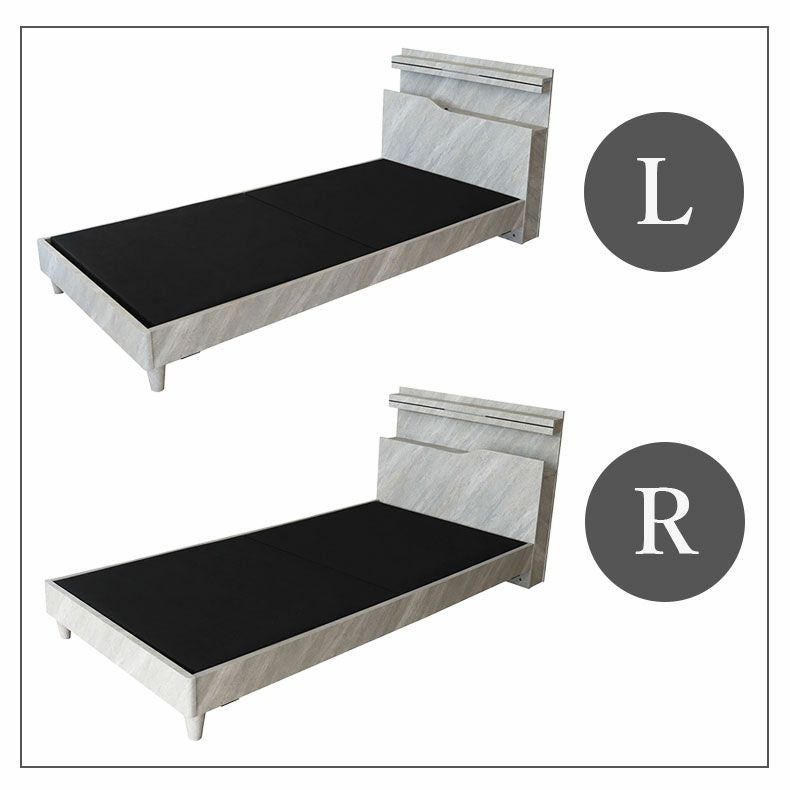 シングル ベッドフレーム 布床板&レッグ セラム2