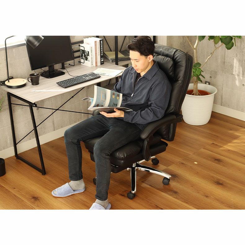 本革デスクチェア オフィスチェア エルド