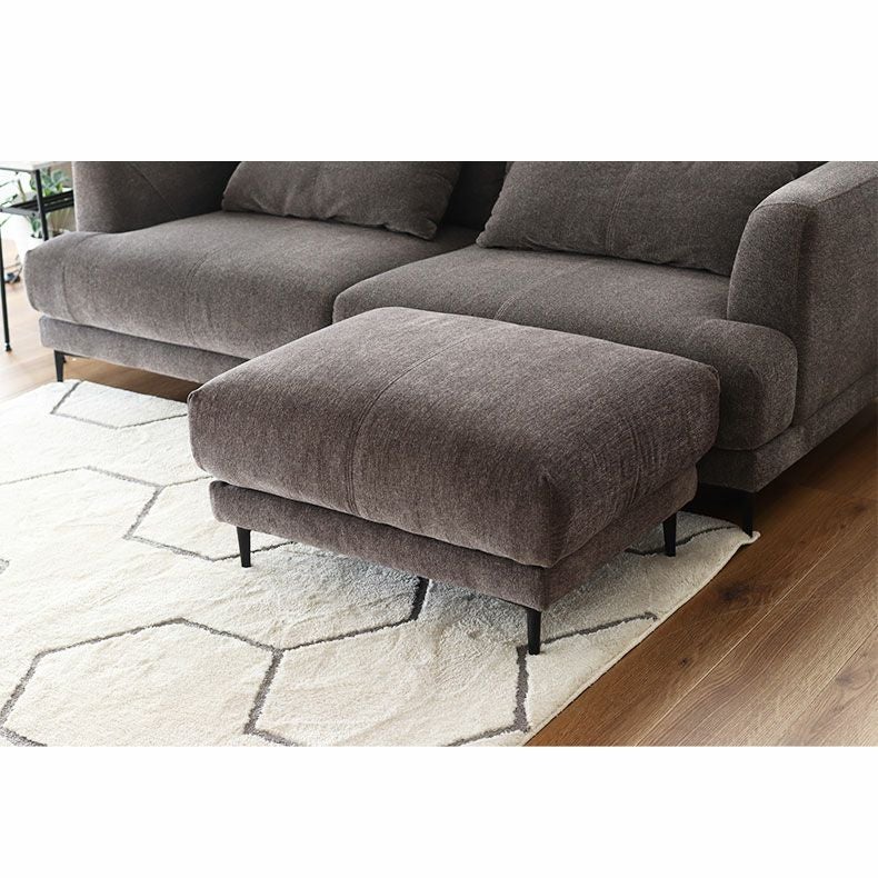 カウチソファ 3人掛け オットマン ブレス