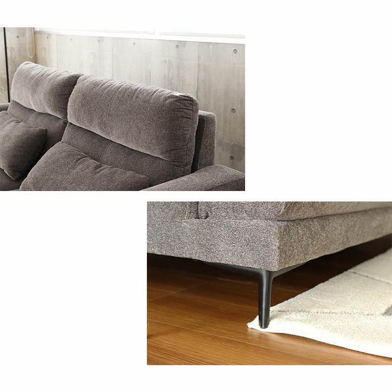 カウチソファ 3人掛け オットマン ブレス